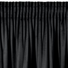ZASŁONA GOTOWA DANI NA TAŚMIE 140 X 270 CM CZARNY