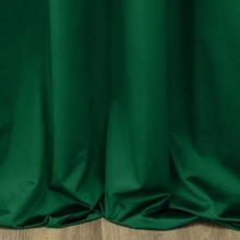 ZASŁONA GOTOWA SIBEL NA TAŚMIE 140 X 270 CM CIEMNOZIELONY