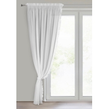 FIRANA GOTOWA ELENA NA TAŚMIE 140 X 270 CM BIAŁY