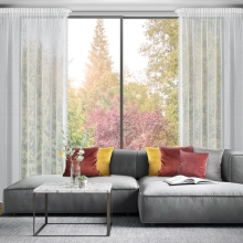 FIRANA GOTOWA ALEX NA TAŚMIE 140 X 270 CM BIAŁY