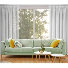 ZASŁONA GOTOWA OFELIA NA TAŚMIE 135 X 270 CM BIAŁY