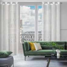 FIRANA GOTOWA ANITA 140 X 250 CM BIAŁY