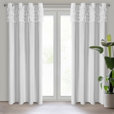 ZASŁONA GOTOWA ERIN 140 X 250 CM BIAŁY