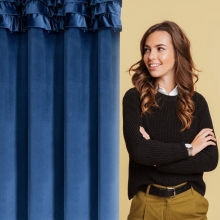 ZASŁONA GOTOWA ERIN 140 X 250 CM GRANATOWY