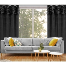 ZASŁONA GOTOWA ERIN 140 X 250 CM CZARNY