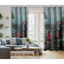ZASŁONA GOTOWA ALINE 140 X 250 CM CIEMNOZIELONY