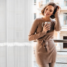 FIRANA GOTOWA SYLVI 300 X 150 CM BIAŁY