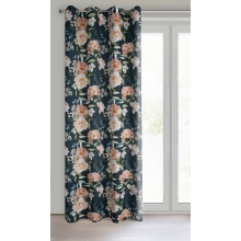 ZASŁONA GOTOWA SALMA 140 X 270 CM CZARNY