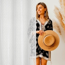 FIRANA GOTOWA LILY 140 X 250 CM BIAŁY