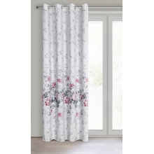 ZASŁONA GOTOWA D91 LEA 05 140 X 250 CM SREBRNY