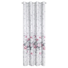 ZASŁONA GOTOWA D91 LEA 05 140 X 250 CM SREBRNY