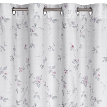 ZASŁONA GOTOWA D91 LEA 05 140 X 250 CM SREBRNY