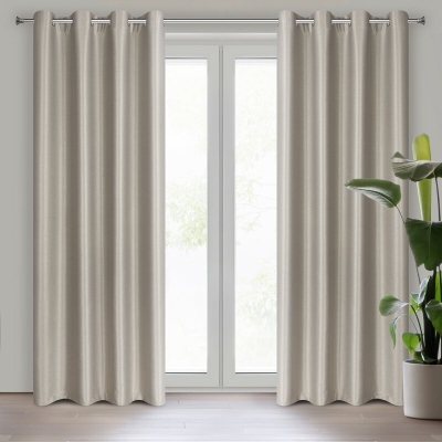 ZASŁONA GOTOWA SELINA 140 X 250 CM CIEMNOBEŻOWY