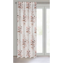 ZASŁONA GOTOWA D91 POWDERY NA TAŚMIE 140 X 270 CM RÓŻOWY