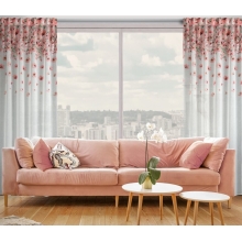 ZASŁONA GOTOWA OLIWIA NA TAŚMIE 140 X 270 CM BIAŁY