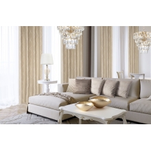 ZASŁONA DEKORACYJNA PIERRE CARDIN MARGO 140 X 250 CM BEŻOWY