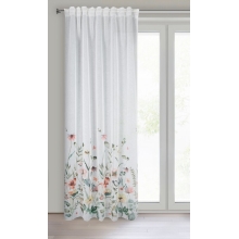 ZASŁONA GOTOWA DOLLY NA TAŚMIE 140 X 270 CM BIAŁY