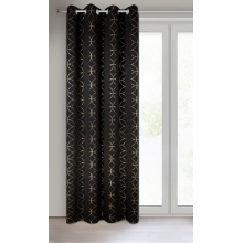 ZASŁONA GOTOWA ABELLA 135 X 250 CM CZARNY