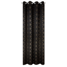 ZASŁONA GOTOWA ABELLA 135 X 250 CM CZARNY