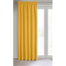 ZASŁONA GOTOWA RITA NA TAŚMIE 140 X 270 CM MUSZTARDOWY