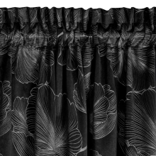 ZASŁONA GOTOWA STELLA NA TAŚMIE 140 X 300 CM CZARNY
