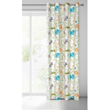 ZASŁONA GOTOWA JUNGLE 140 X 250 CM BIAŁY