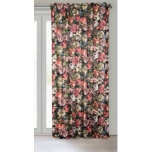 ZASŁONA GOTOWA PEONIA NA TAŚMIE 140 X 270 CM BORDOWY