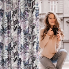 ZASŁONA GOTOWA LILIA NA TAŚMIE 140 X 270 CM BIAŁY