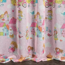 ZASŁONA GOTOWA POLLY 140 X 250 CM RÓŻOWY