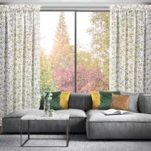 ZASŁONA GOTOWA DINA NA TAŚMIE 140 X 270 CM BIAŁY