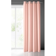 ZASŁONA GOTOWA RITA 140 X 250 CM PUDROWY RÓŻ