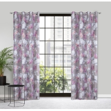 ZASŁONA GOTOWA SHERRY 140 X 250 CM SREBRNY