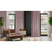 ZASŁONA GOTOWA D91 ROSA NA TAŚMIE 140 X 270 CM PUDROWY RÓŻ