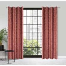 ZASŁONA GOTOWA OCTAVIA 140 X 250 CM CIEMNORÓŻOWY