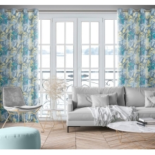 ZASŁONA GOTOWA LENA 140 X 250 CM TURKUSOWY
