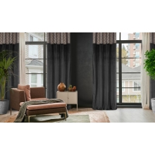 ZASŁONA GOTOWA D91 AGNES 140 X 250 CM CZARNY