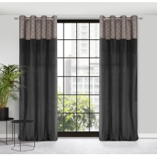 ZASŁONA GOTOWA D91 AGNES 140 X 250 CM CZARNY