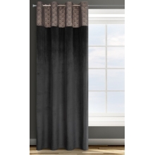 ZASŁONA GOTOWA D91 AGNES 140 X 250 CM CZARNY