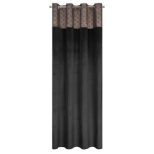 ZASŁONA GOTOWA D91 AGNES 140 X 250 CM CZARNY