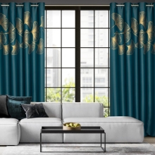 ZASŁONA GOTOWA HARMONY 140 X 250 CM CIEMNOTURKUSOWY