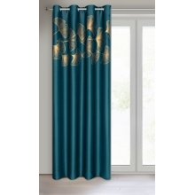 ZASŁONA GOTOWA HARMONY 140 X 250 CM CIEMNOTURKUSOWY