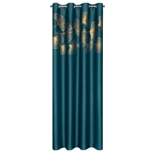 ZASŁONA GOTOWA HARMONY 140 X 250 CM CIEMNOTURKUSOWY