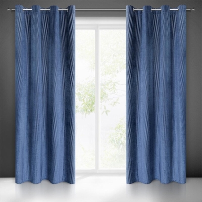 ZASŁONA GOTOWA LUSSI 140 X 250 CM GRANATOWY