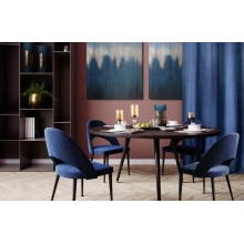 ZASŁONA GOTOWA LUSSI 140 X 250 CM GRANATOWY