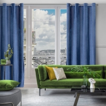 ZASŁONA GOTOWA LUSSI 140 X 250 CM GRANATOWY