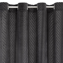 ZASŁONA GOTOWA LUSSI 140 X 250 CM CZARNY