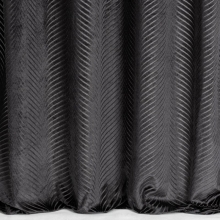 ZASŁONA GOTOWA LUSSI 140 X 250 CM CZARNY