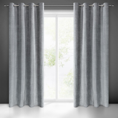 ZASŁONA GOTOWA LUSSI 140 X 250 CM STALOWY