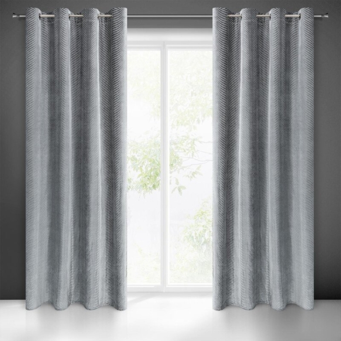 ZASŁONA GOTOWA LUSSI 140 X 250 CM STALOWY