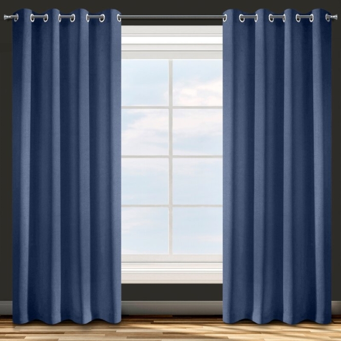 ZASŁONA GOTOWA D91 ADORE 140 X 250 CM GRANATOWY